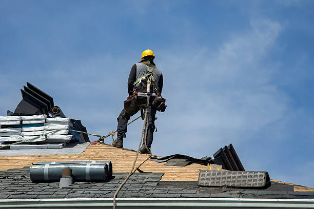 Professional Roof Installation technician working in Van Etten, NY